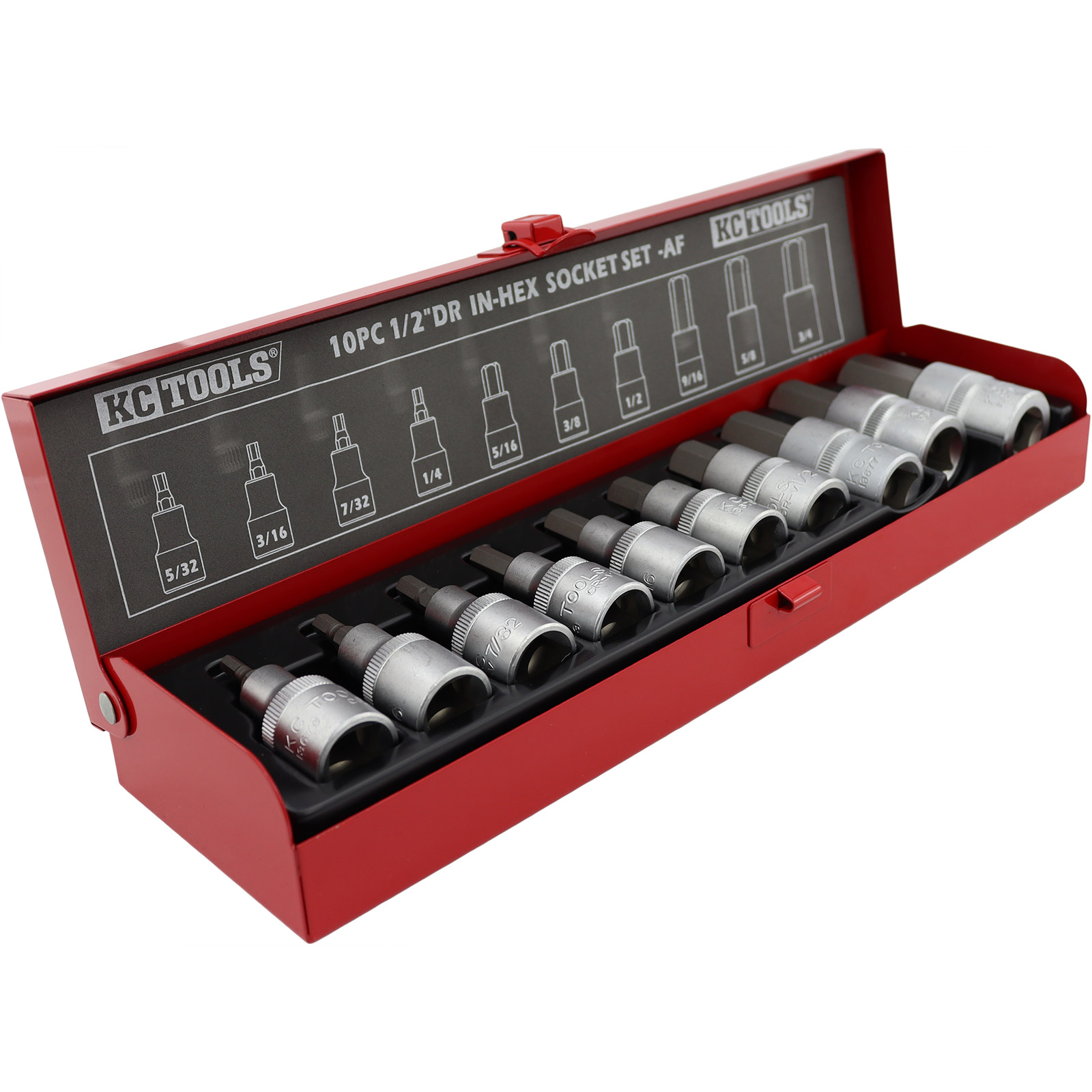 KC Tools 10pc 1/2" Drive InHex Socket Set Shop Now at Ambler Direct
