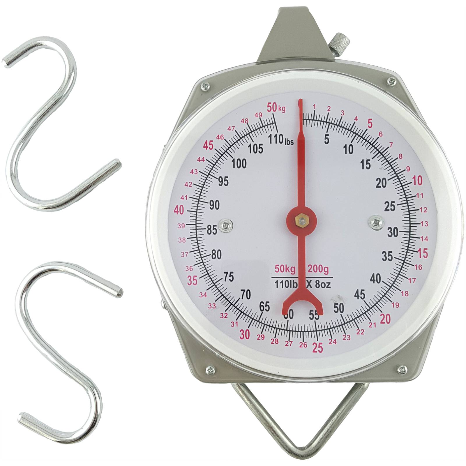AgBoss 50kg Clockface Butchering Hanging Scales Weighing Scale Clock