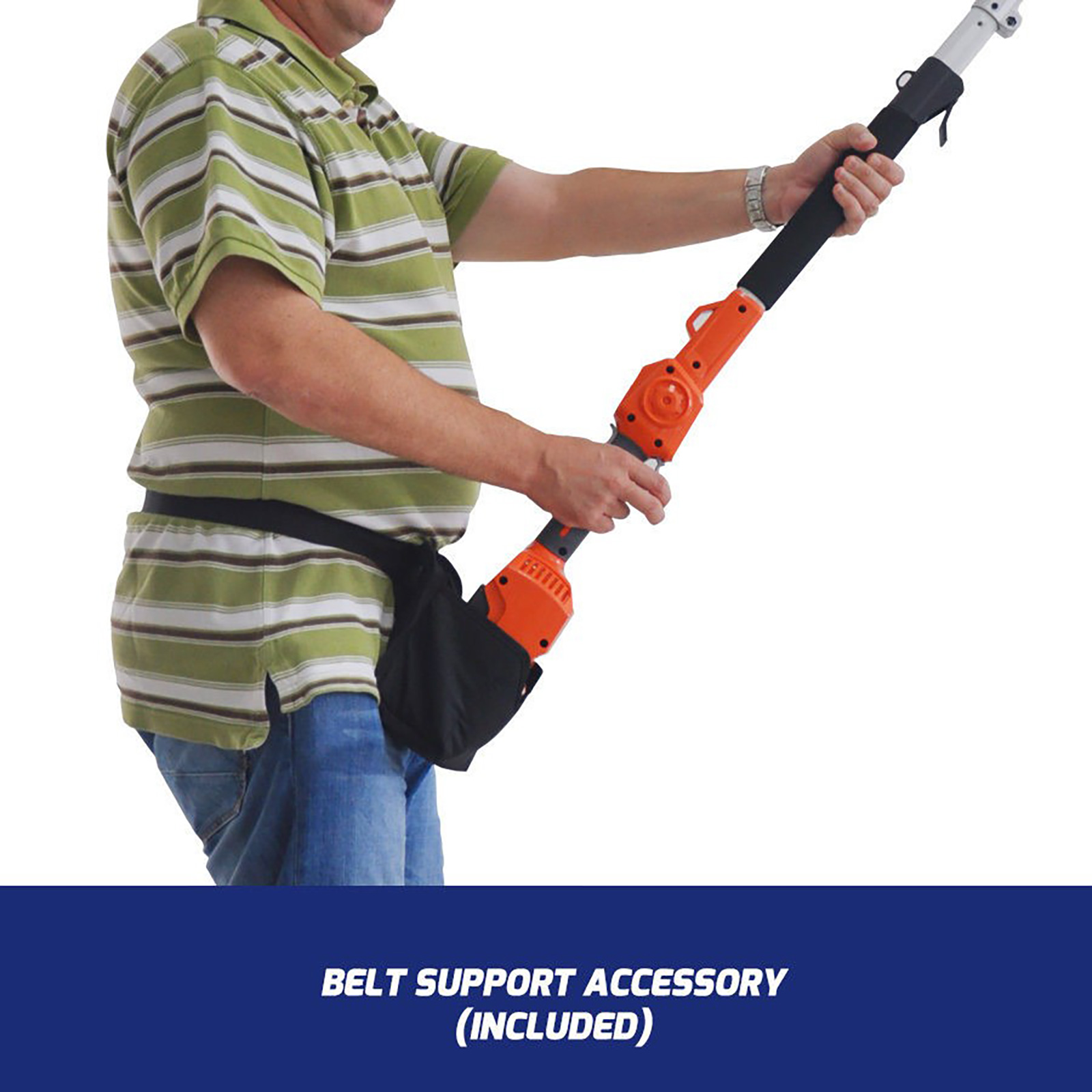 Redback Pole Saw 40v Samsung Electric 2m + 690mm Extension Shoulder