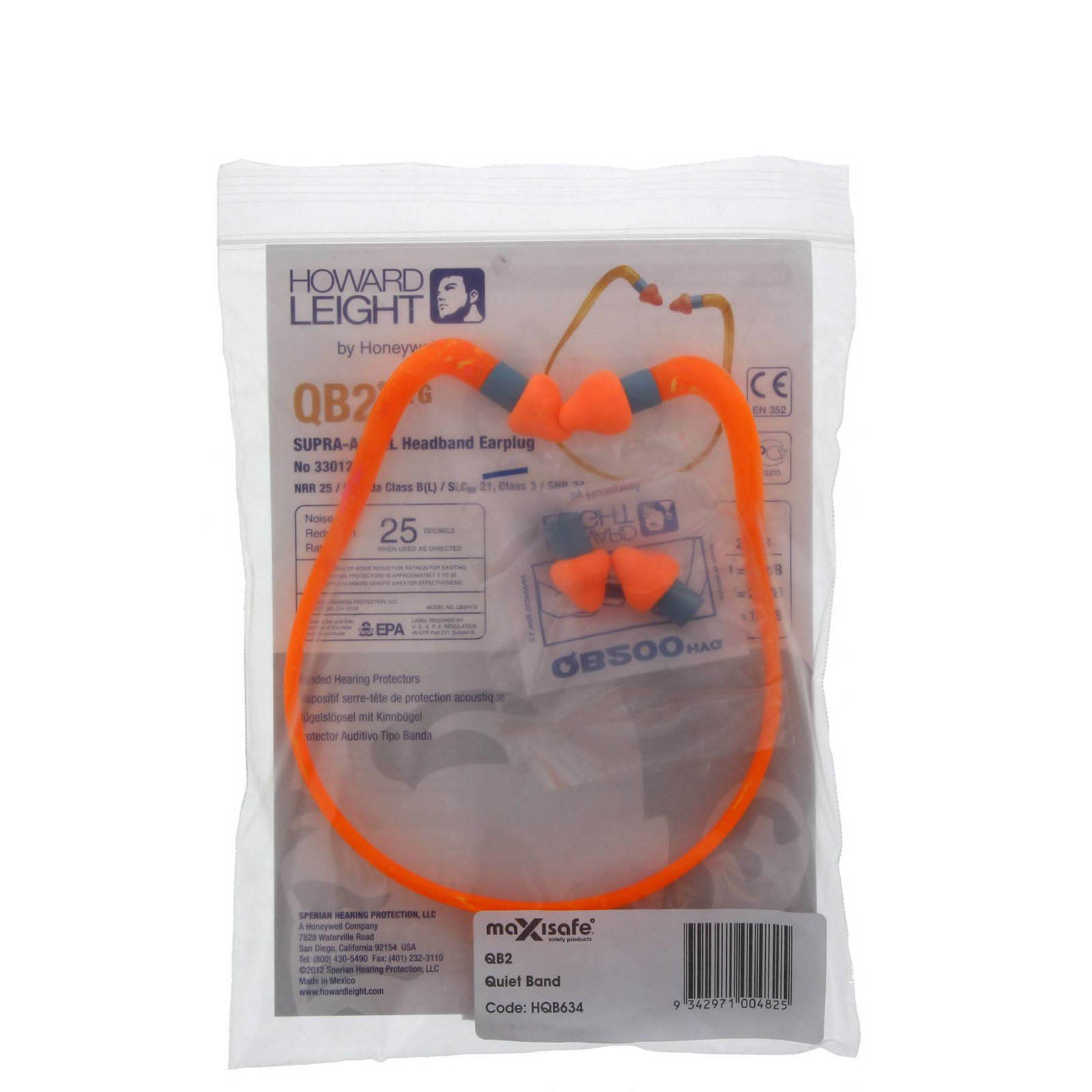 Howard Leight Ear Band Plugs by Honeywell QB2 Supa Aural Quiet Ear