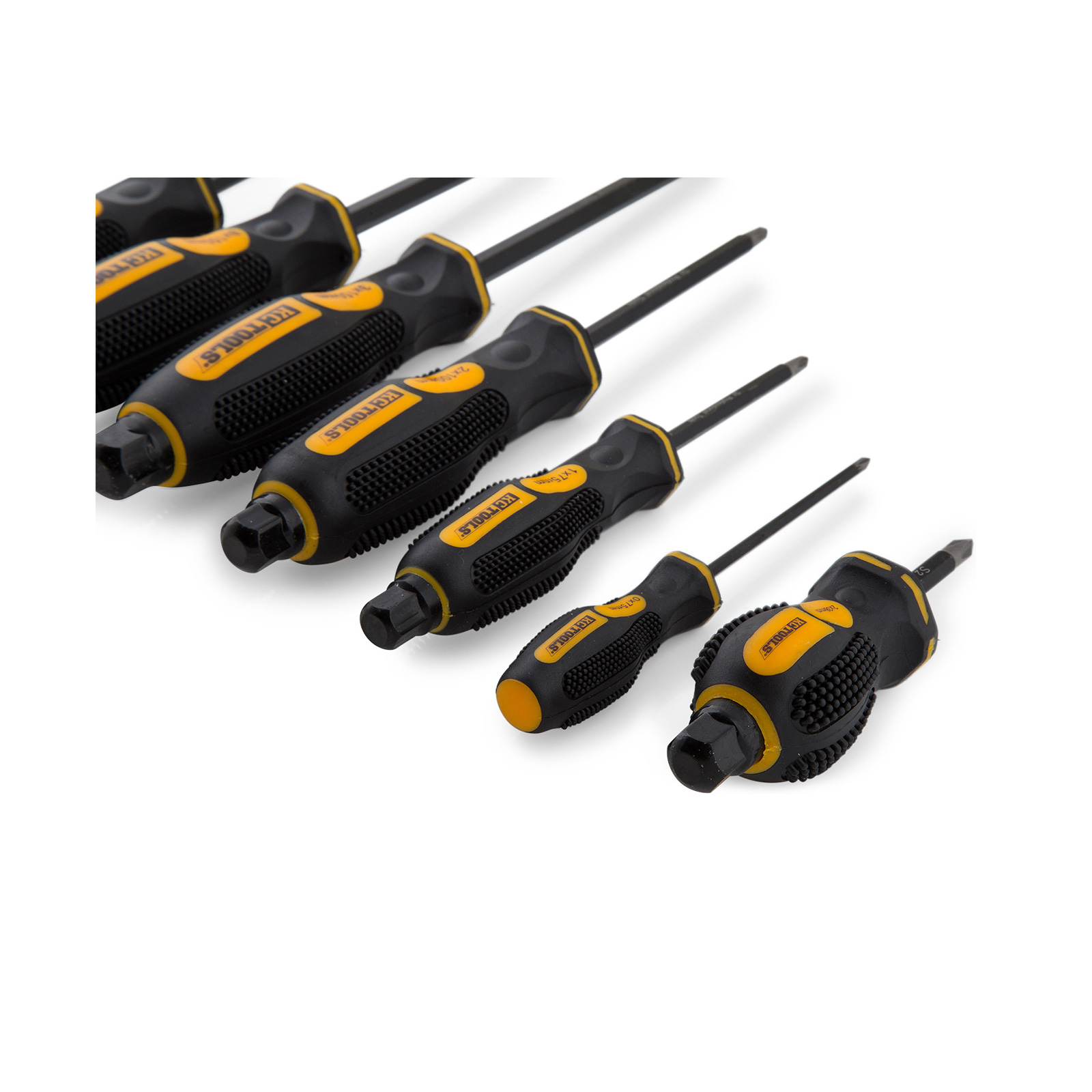 KC Tools 10Piece Hex Bolster Screwdriver Set Shop Online Now at