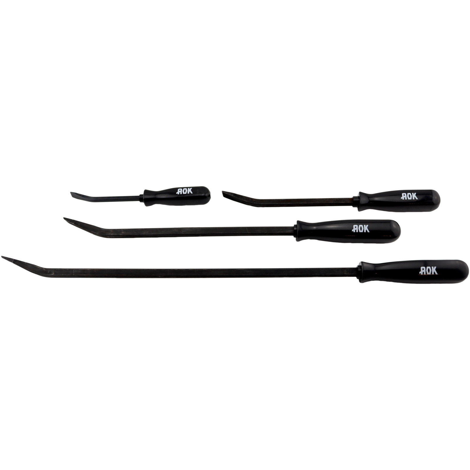 KC Tools 4Pc Pry Bar Set w/ Heavy Duty PVC Handles (200mm / 300mm