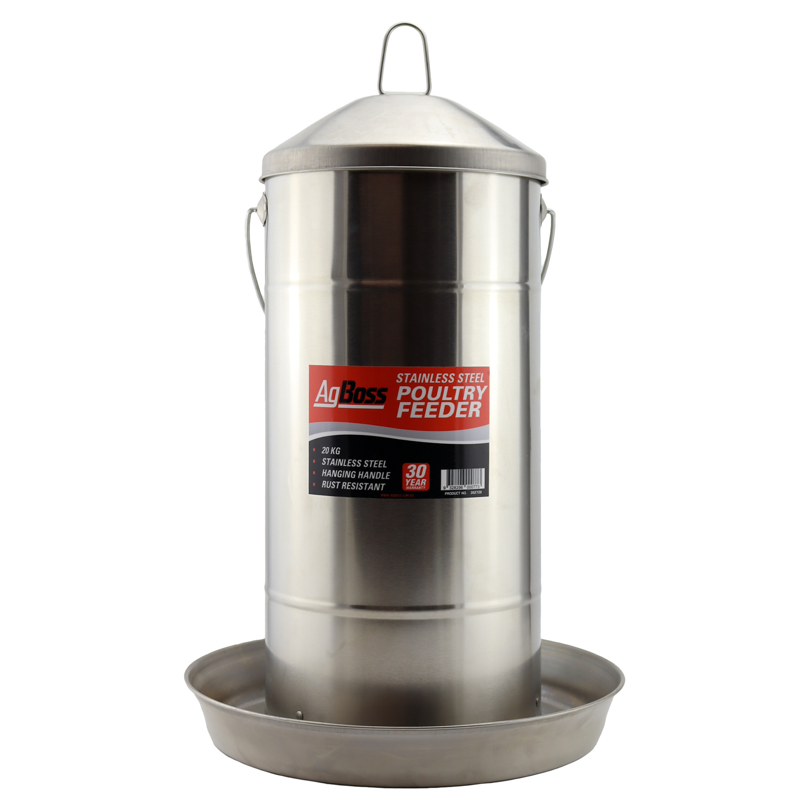Agboss 20kg Galvanised Poultry Chook Feeder Shop Online Now At
