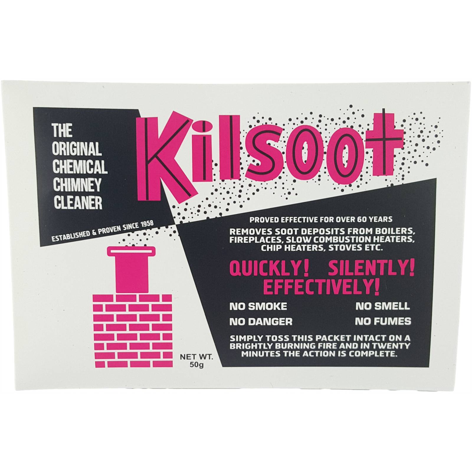 Kilsoot 50g Chimney Flue Fireplace Cleaner Shop Online Now At