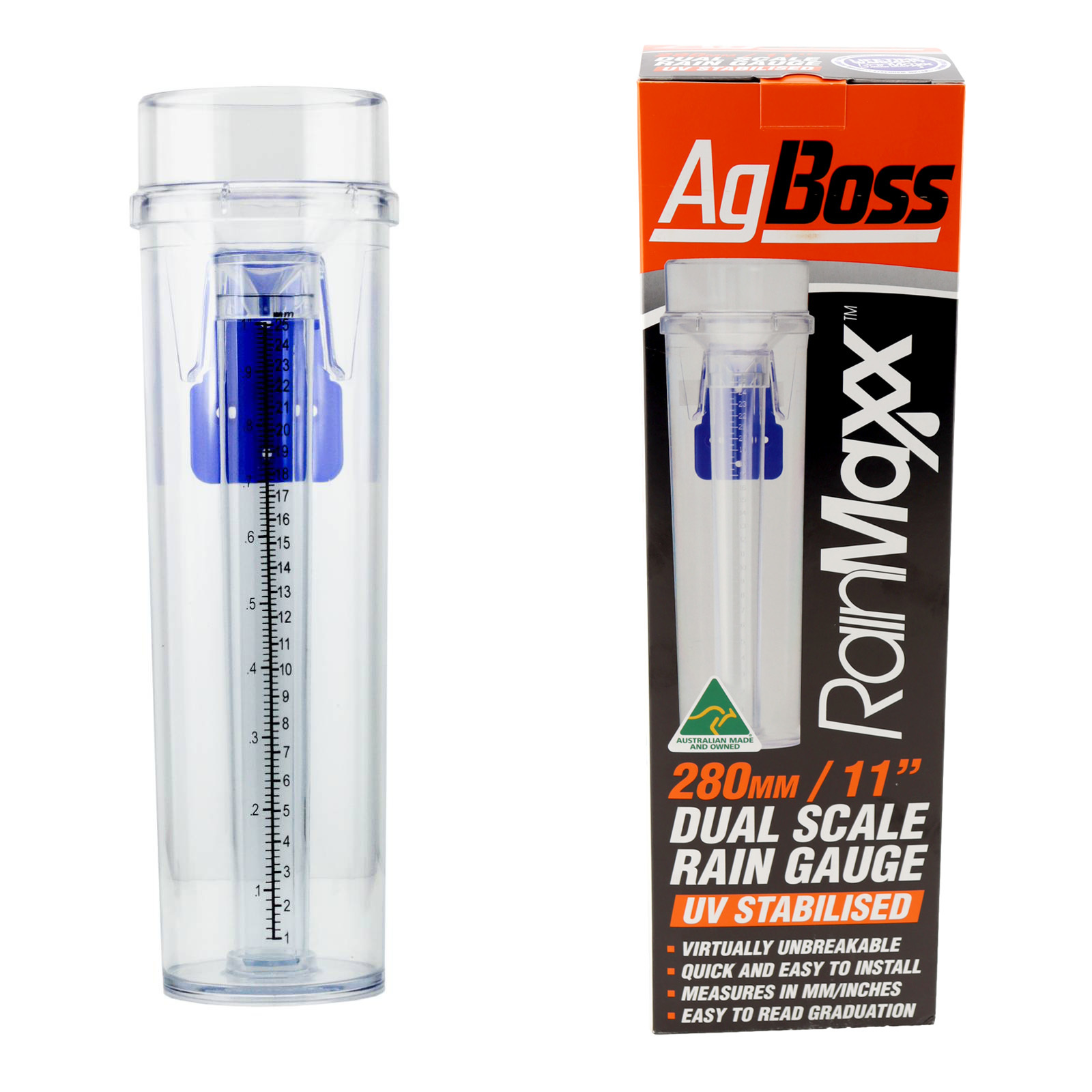 RainMaxx 280mm Australian Made Rain Gauge Shop Online Now at Ambler Direct