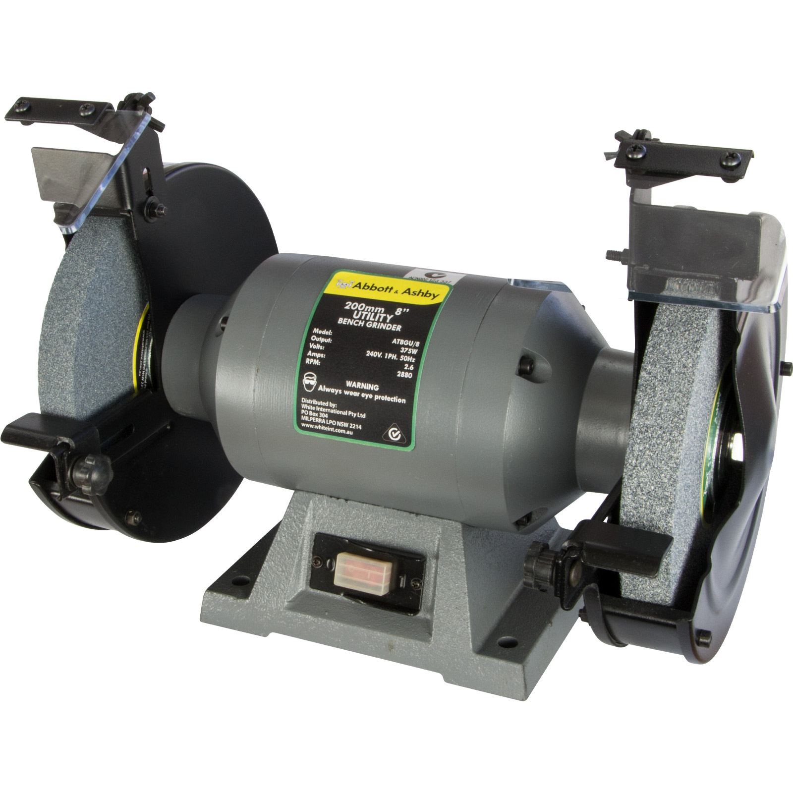 Abbott & Ashby 8" Utility Bench Grinder ATBGU/8 Shop Online Now at