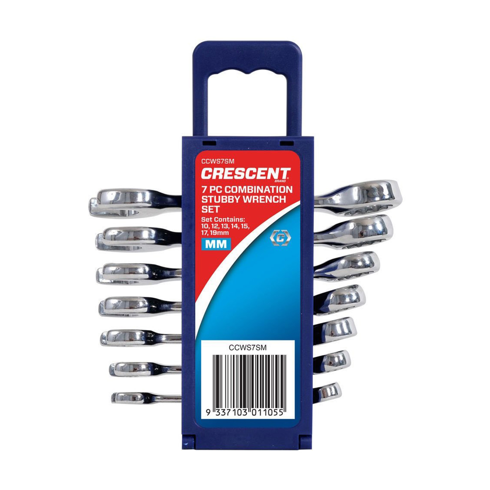 Crescent 7Pc Combination Metric Stubby Spanner / Wrench Set Shop