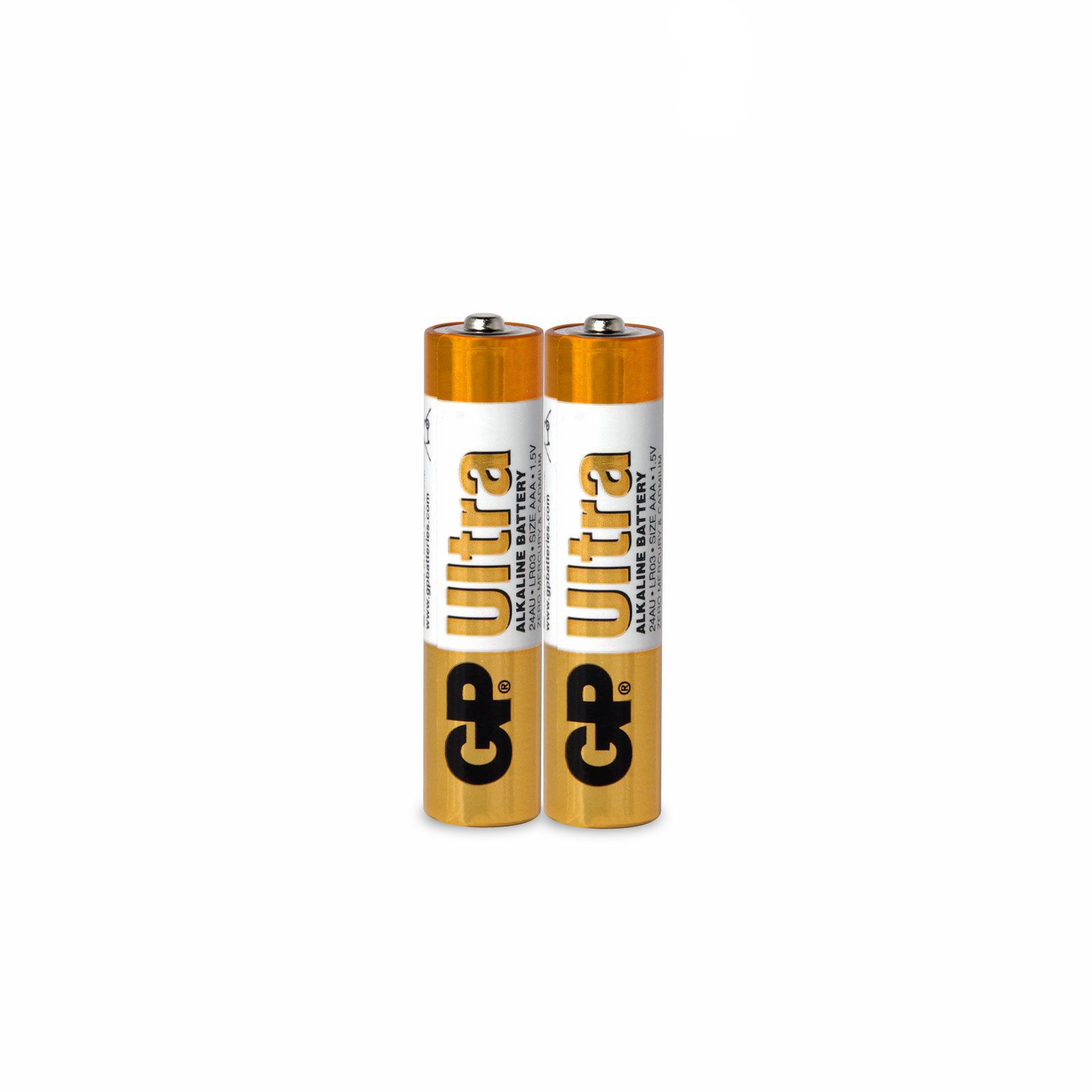 GP Batteries 1.5V Ultra Alkaline AAA Battery 2 Pack Shop Online Now