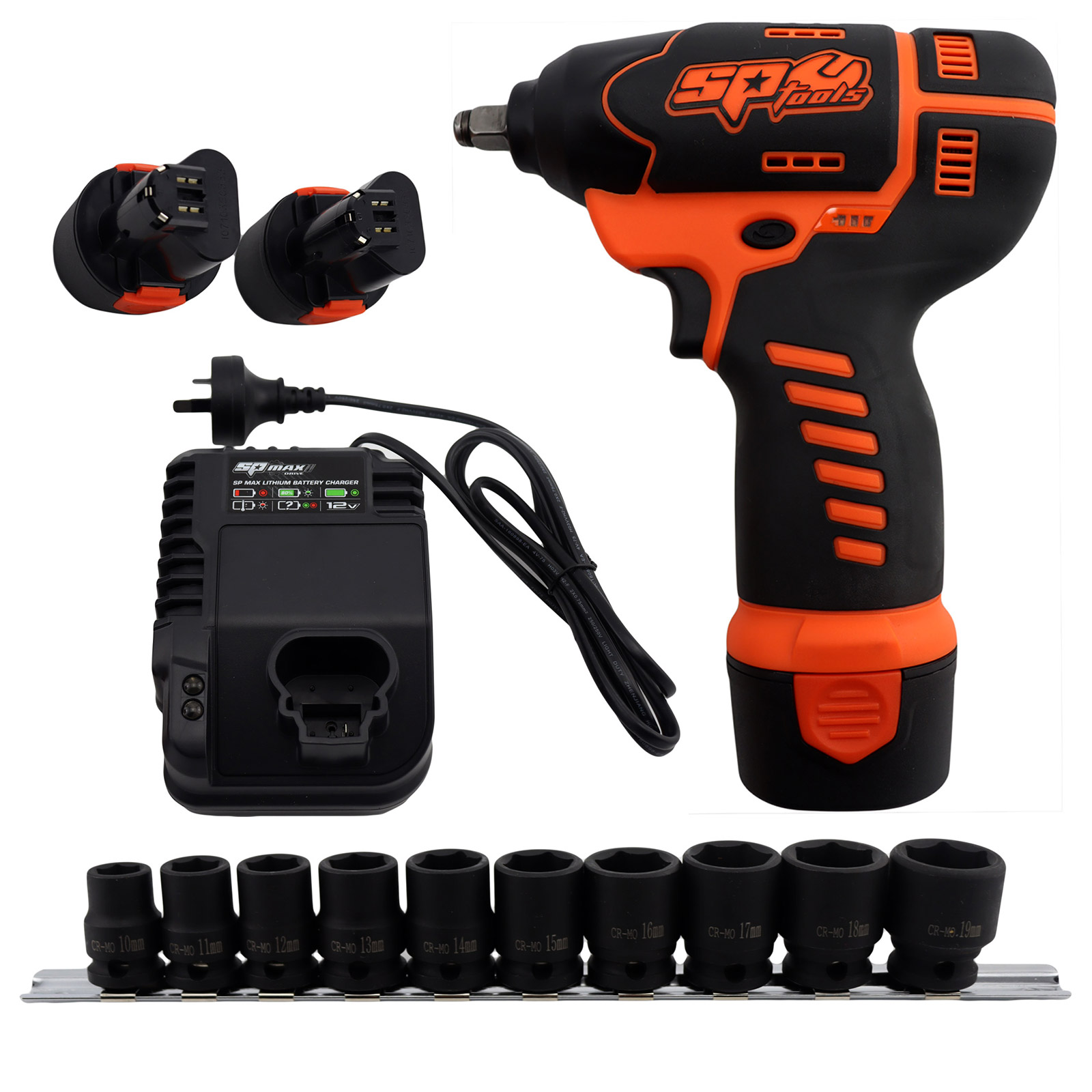 SP Tools Max Drive 12v Cordless 3/8" Drive Mini Impact Wrench Shop