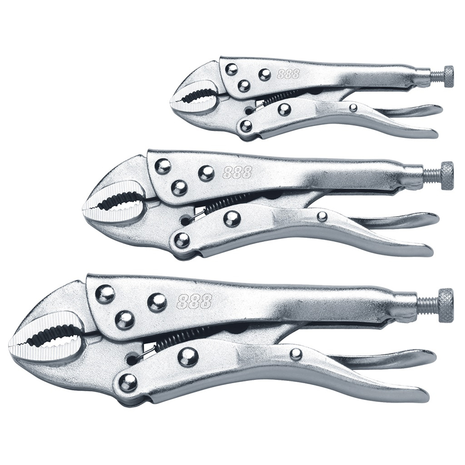 888 Tools 3Pc Curved Jaw Locking Pliers ViseGrip Set Shop Online Now at Ambler Direct