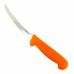 AgBoss 150mm Curved Boning Knife | Orange / Satin