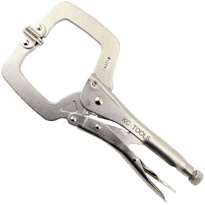 KC Tools 280mm C-Clamp Flex Head Vice Grip Locking Pliers