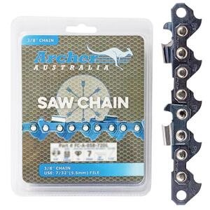 Archer Semi-Chisel Chainsaw Chain Loop - 3/8" .058" 68DL