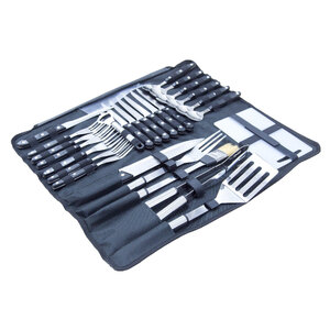 WildTrak 26 Piece Cutlery and BBQ Set with Carry Bag
