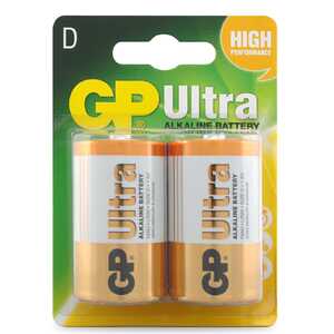 GP Batteries 2-Pack 1.5V D Ultra Alkaline High Performance