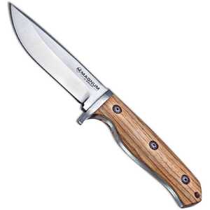 Magnum by Boker Zebra Drop Fixed Blade Knife | Zebrawood / Satin