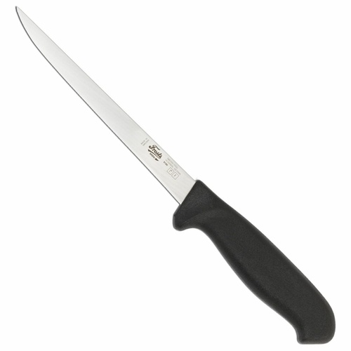Frosts Mora 180mm Narrow Flex Filleting Knife | Black / Satin