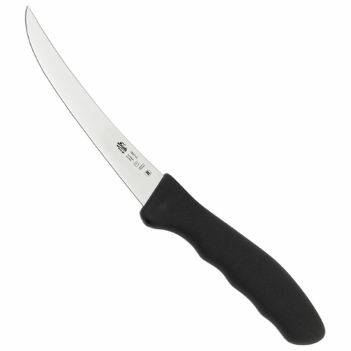 Frosts Mora 150mm Narrow Curved Stiff Boning Knife | Black / Satin