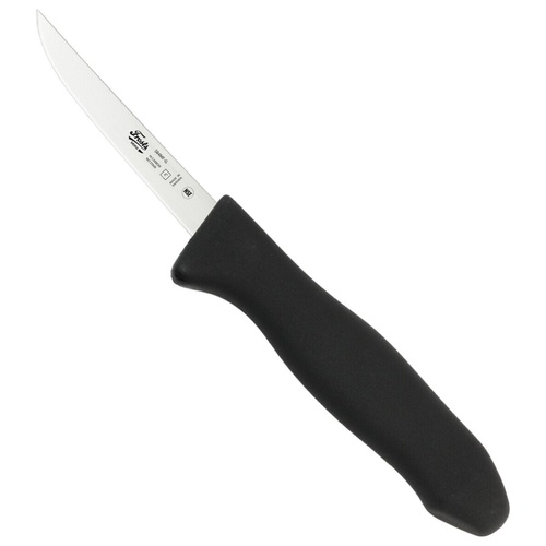 Frosts Mora 95mm Narrow Straight Semi-Flex Boning Knife | Black / Satin