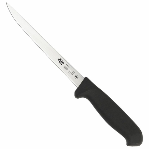 Frosts Mora 180mm Narrow Semi-Flex Filleting Knife | Black / Satin