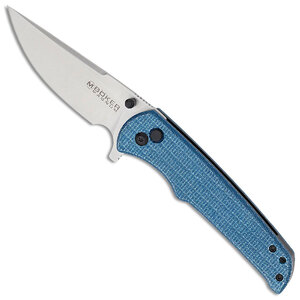 Magnum by Boker Bluejay Button Lock Folding Knife | Blue / Satin