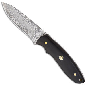 Magnum by Boker Vernery Fixed Blade Knife | Ebony Wood / Damascus