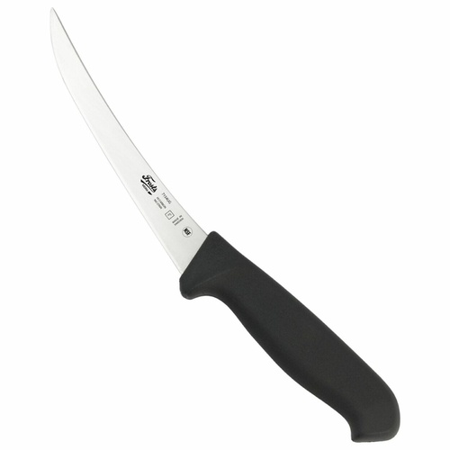Frosts Mora 154mm Narrow Curved Stiff Boning Knife | Black / Satin