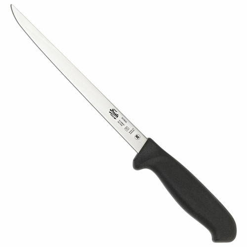 Frosts Mora 218mm Narrow Semi-Flex Filleting Knife | Black / Satin