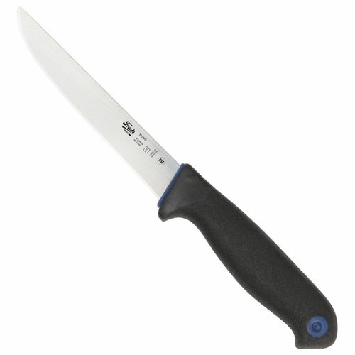 Frosts Mora 153mm Wide Semi-Flex Straight Boning Knife | Black / Satin