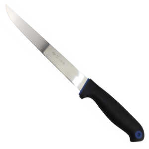 Frosts Mora 210mm Wide Semi-Flex Straight Filleting Knife | Black / Satin