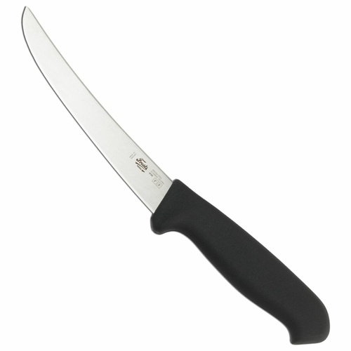 Frosts Mora 158mm Wide Curved Semi-Flex Boning Knife | Black / Satin