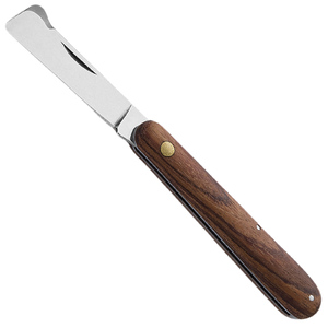 Antonini Traditional Straight Grafting Knife | Guibourtia Wood / Satin