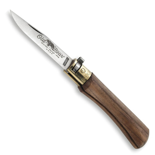 Antonini Old Bear S Lever Lock Folding Knife | Walnut Wood | Carbon