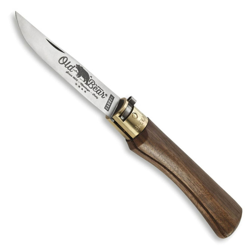Antonini Old Bear XL Lever Lock Folding Knife | Walnut Wood | Carbon