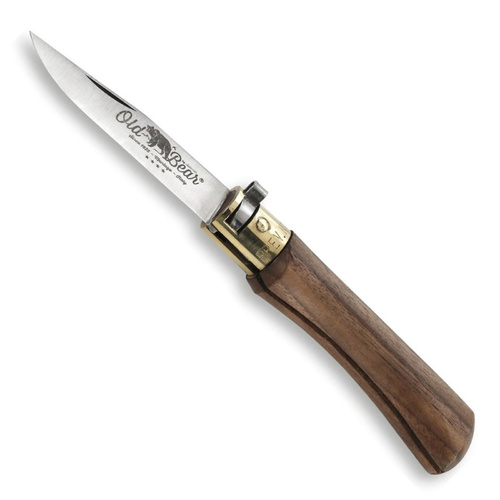 Antonini Old Bear XS Lever Lock Folding Knife | Walnut Wood | Stainless