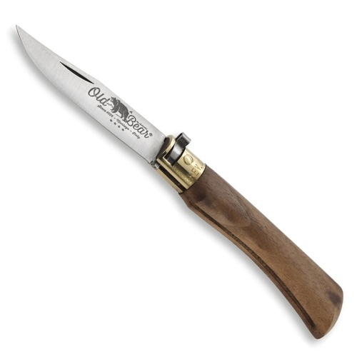 Antonini Old Bear M Lever Lock Folding Knife | Walnut Wood | Stainless