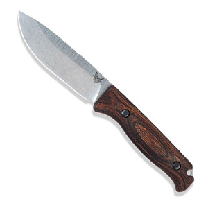 Benchmade Saddle Mountain Skinner Fixed Blade Knife | Wood / Satin