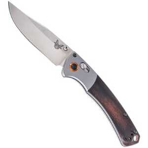 Benchmade Mini Crooked River AXIS Lock Folding Knife | Brown / Satin