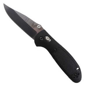 Benchmade Mini Griptilian Drop Point AXIS Lock Folding Knife | Black / Satin