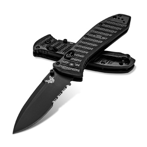 Benchmade Presidio II Part Serrated AXIS Lock Folding Knife | Black