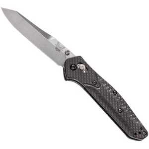 Benchmade Osborne Carbon Fibre AXIS Lock Folding Knife | Black / Satin