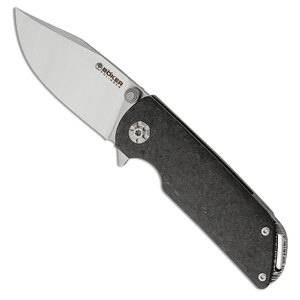 Boker Sherman MagnaCut Frame Lock Folding Knife | Black / Satin