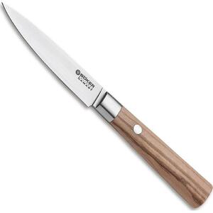 Boker 10cm Office Paring Knife | Olive Wood / Damascus