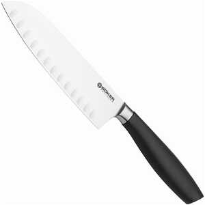 Boker Core Professional 16.5cm Hollow Edge Santoku Knife | Black / Satin