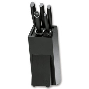 Boker Core Professional 2.0 5pc Kitchen Knife Block Set | Black / Satin
