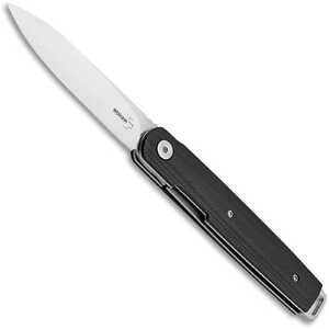 Boker Plus LRF Liner Lock Folding Knife | Black / Satin