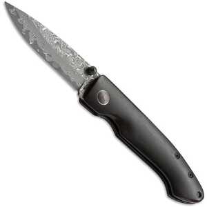 Boker Plus Damascus Gent II Liner Lock Folding Knife | Ebony Wood