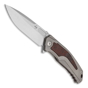 Boker Plus Aphex Mini Frame Lock Folding Knife | Grey, Red & Black / Satin