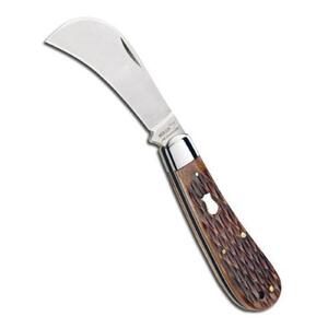 Boker Plus Hawkbill Slip Joint Folding Knife | Brown / Satin