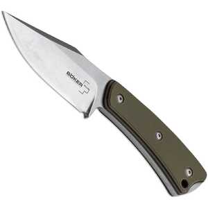 Boker Plus Pirahna Fixed Blade Knife | Green / Satin